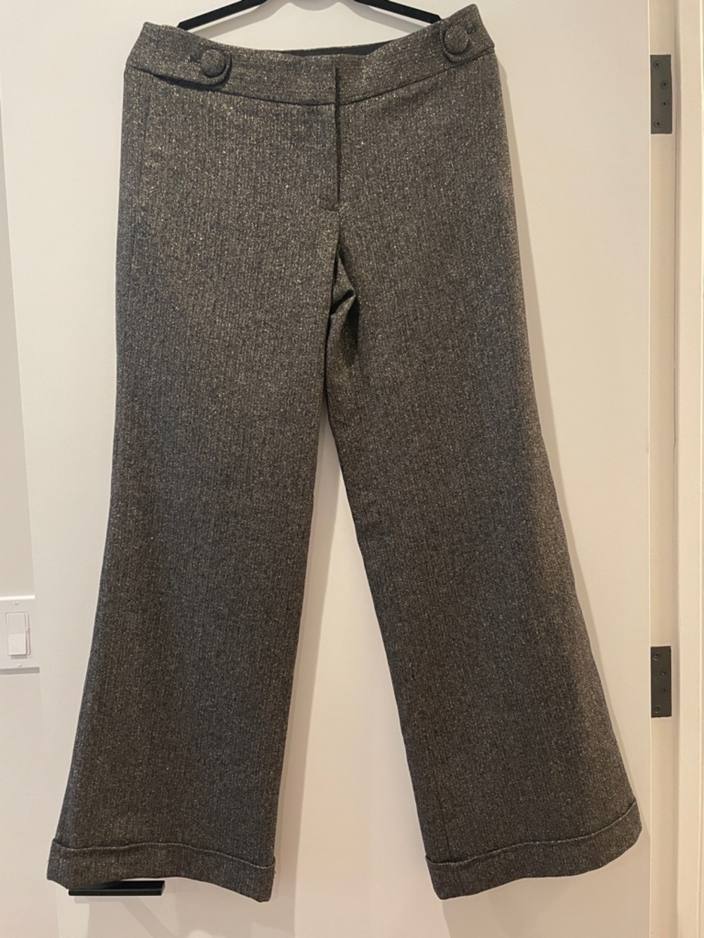 J. CREW Metallic Grey Dress Pants